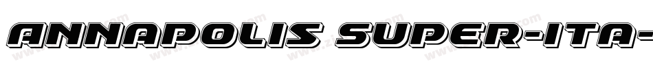 Annapolis Super-Ita字体转换